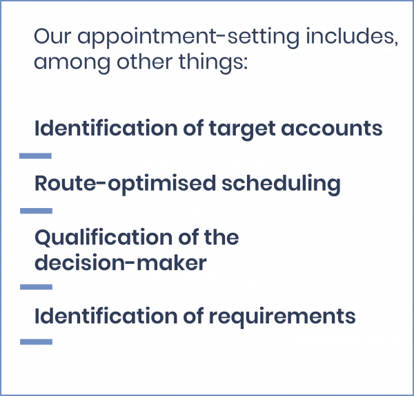Appointment <br />setting